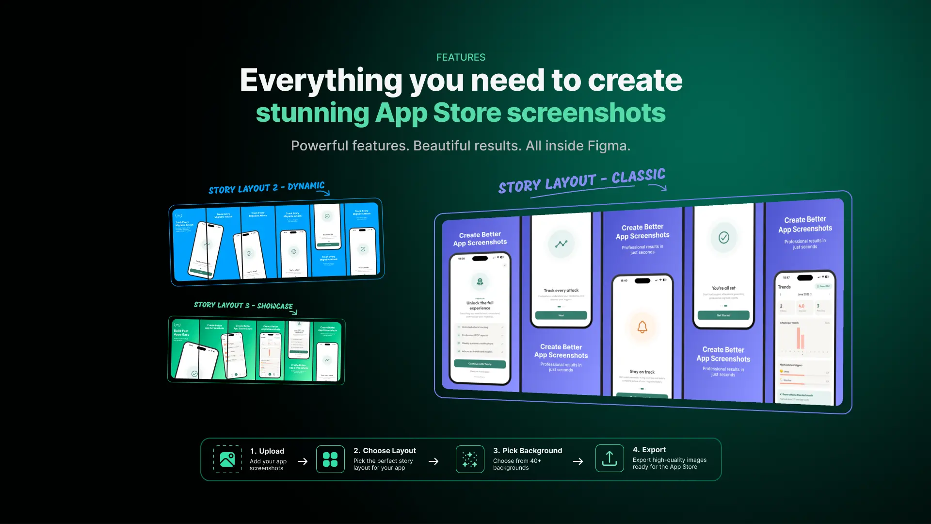 App Store Screenshot Studio – Templates & Backgrounds